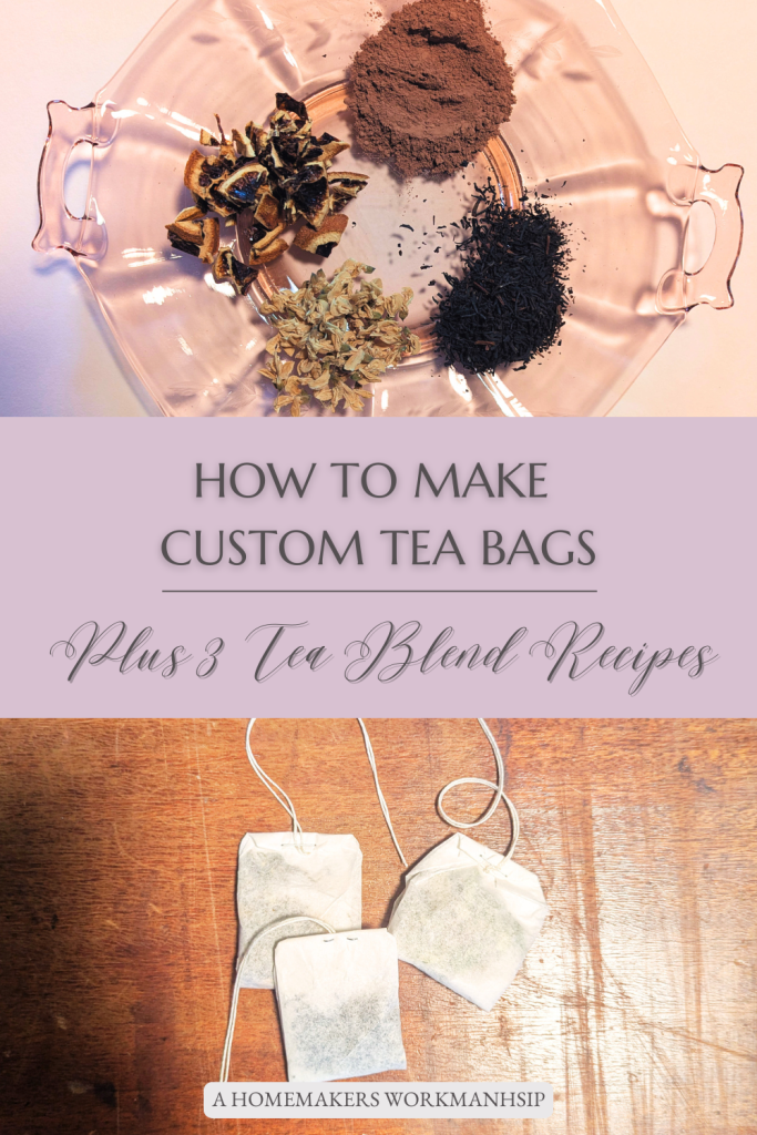 Custom tea bag bleands