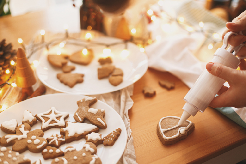 Decorating cookies